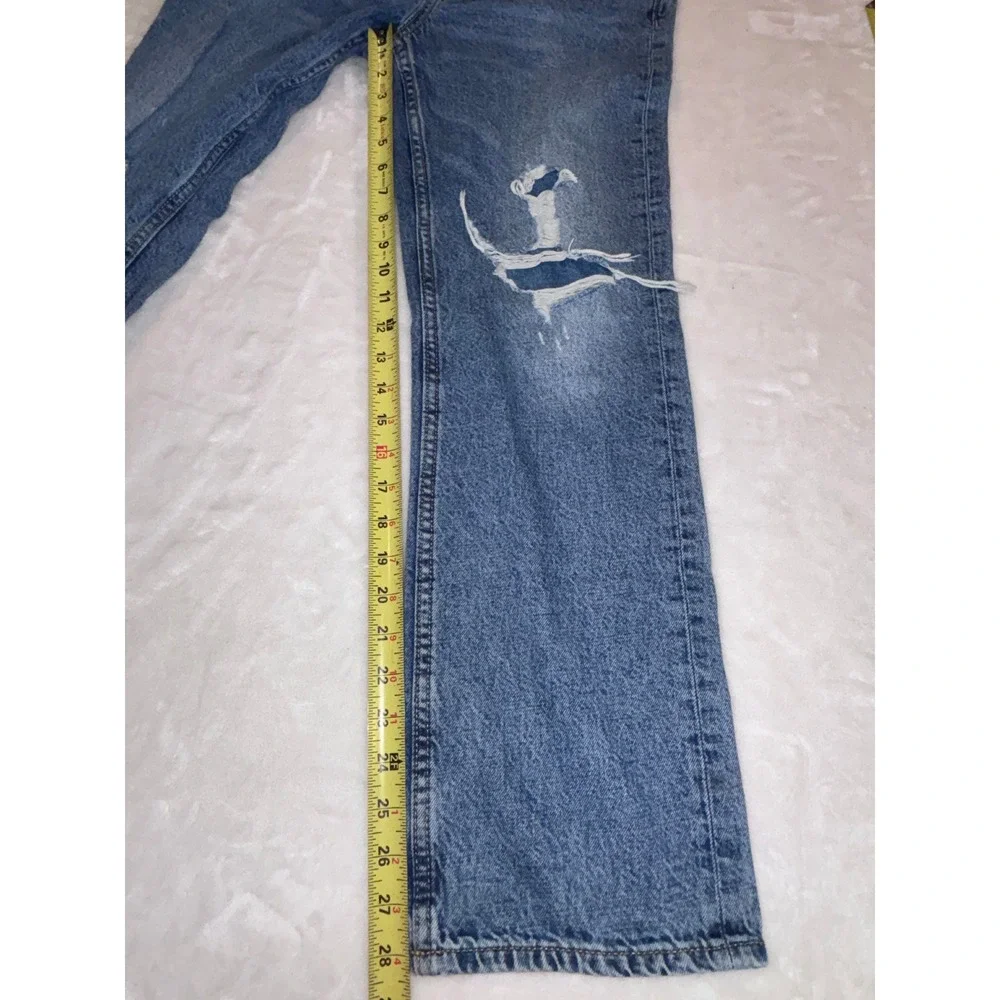 Old Navy Boys Loose Built-In‎ Tough Distressed Ripped Jeans Blue Size 16